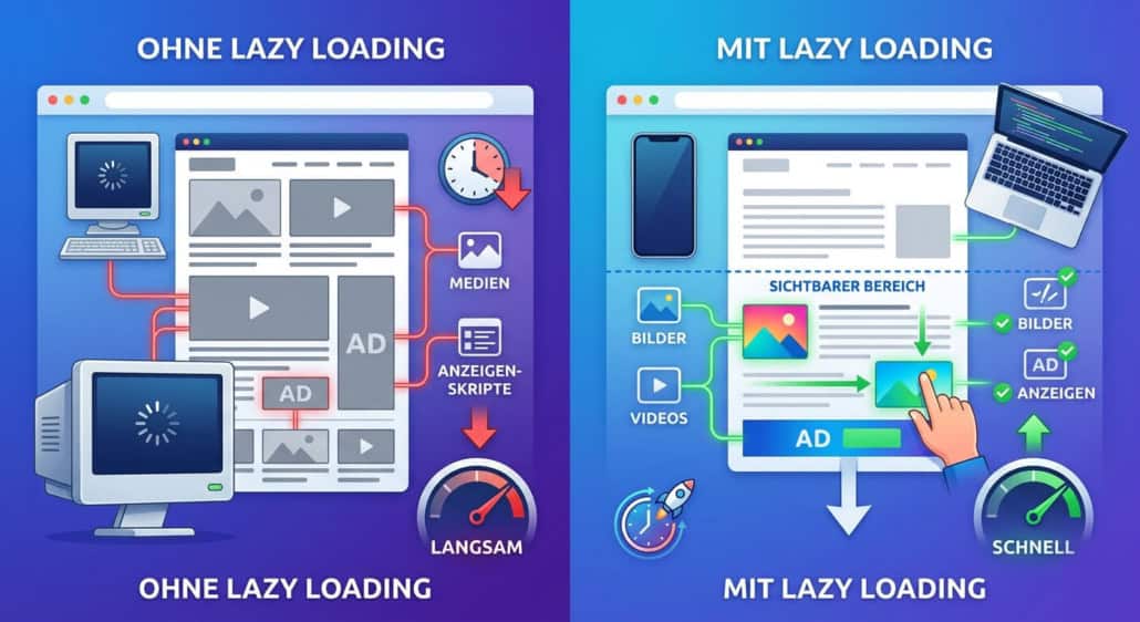 Lazy Loading für Bilder in WordPress